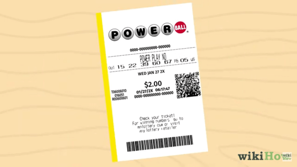 Primjer Powerball lutrijskog listića