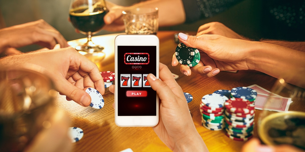 Osoba koristi live casino online